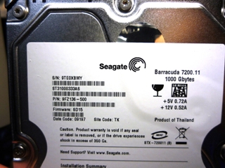 SeagateのHDD