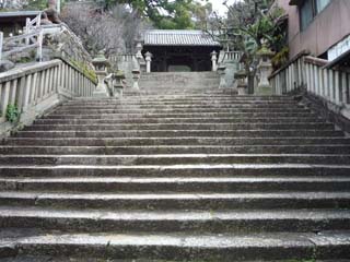 来福神社の参道からの眺め